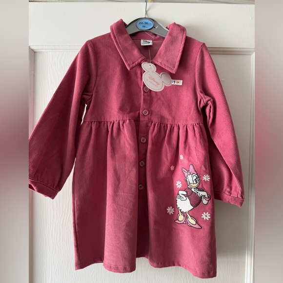 Disney Other - Disney Pink Corduroy Dress with Daisy Detail